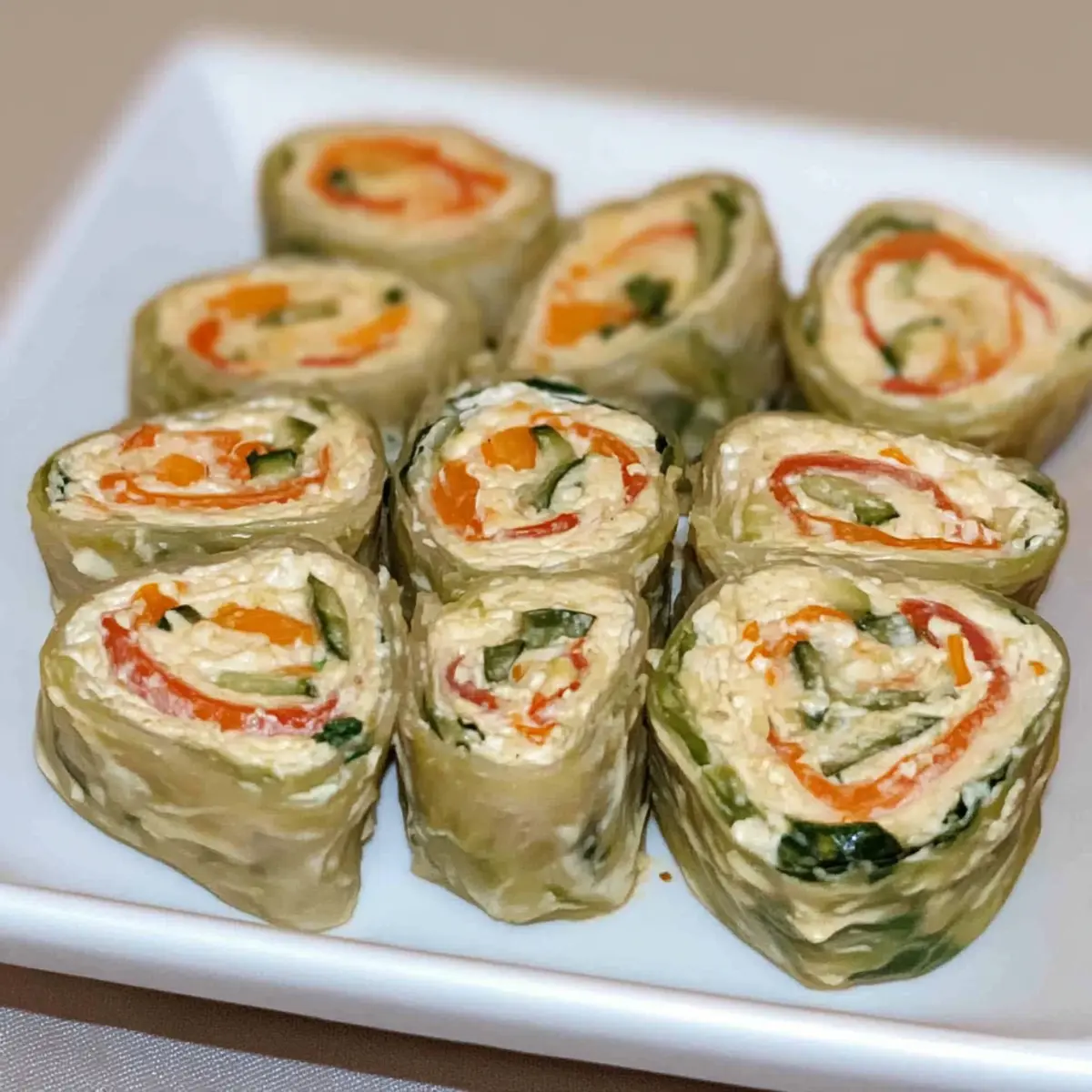 Veggie Cream Cheese Roll Ups