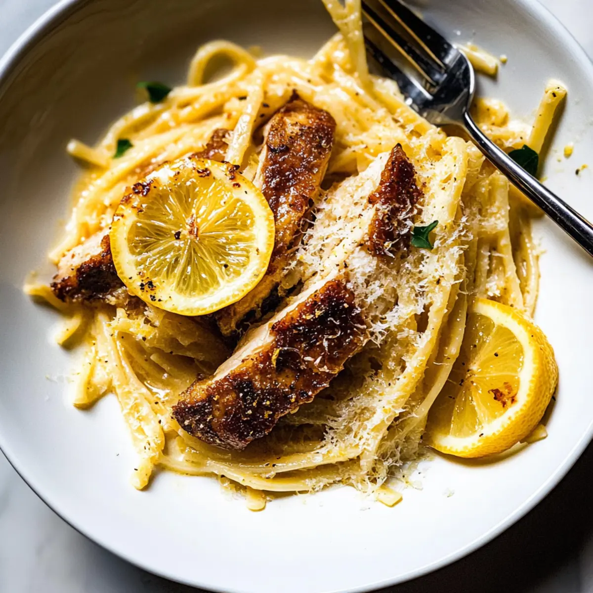 Lemon Butter Pasta with Chicken