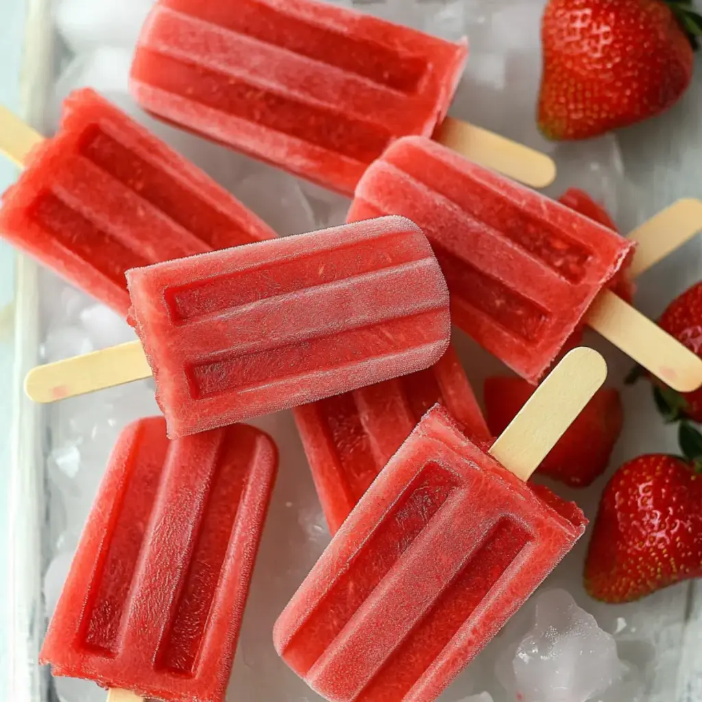 Strawberry Watermelon Popsicles