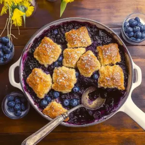 Easy Blueberry Cobbler