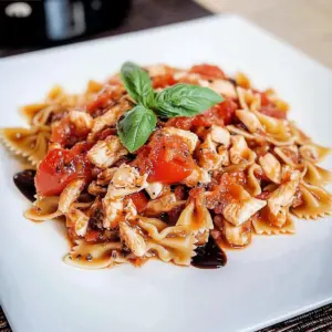 Skillet Bruschetta Chicken Pasta