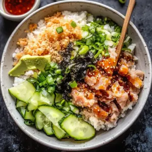Spicy Tuna Sushi Bowl with Crispy Rice