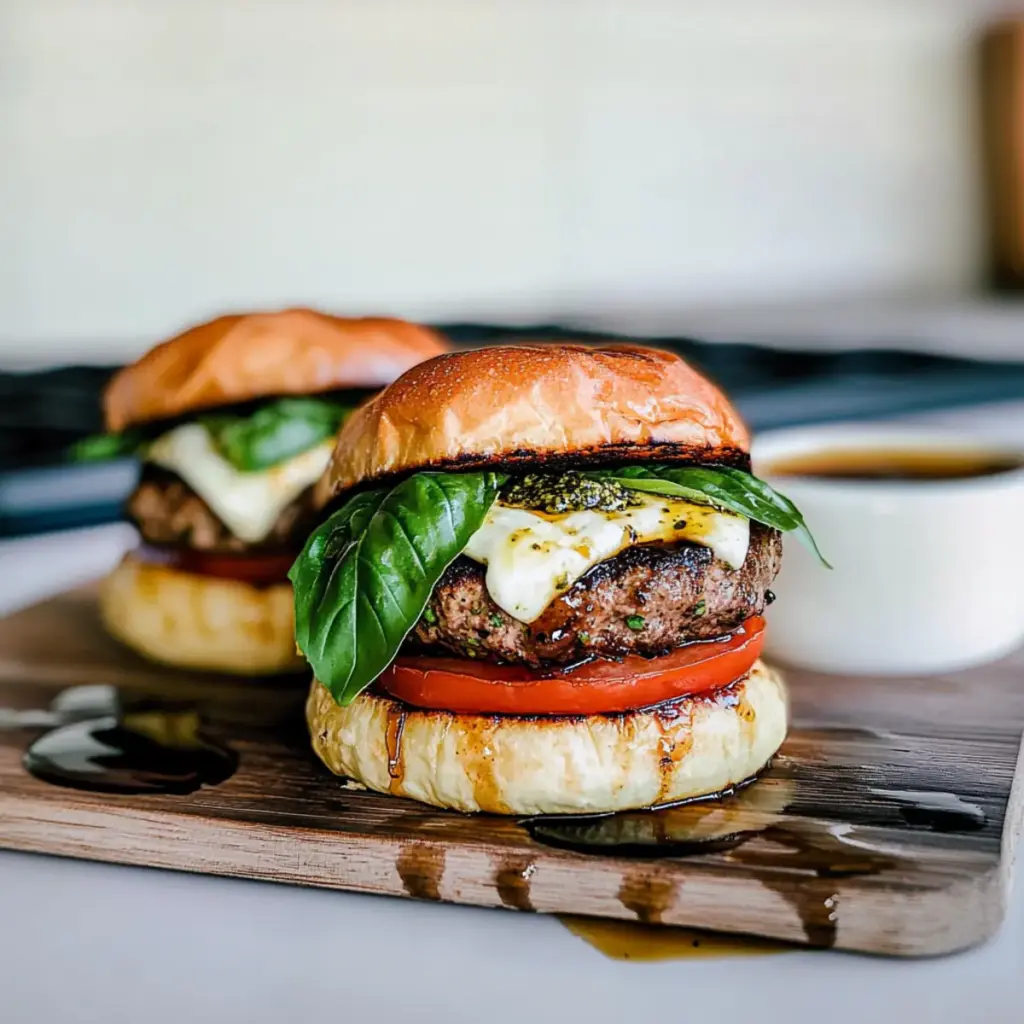 Summer Caprese Burgers