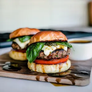 Summer Caprese Burgers