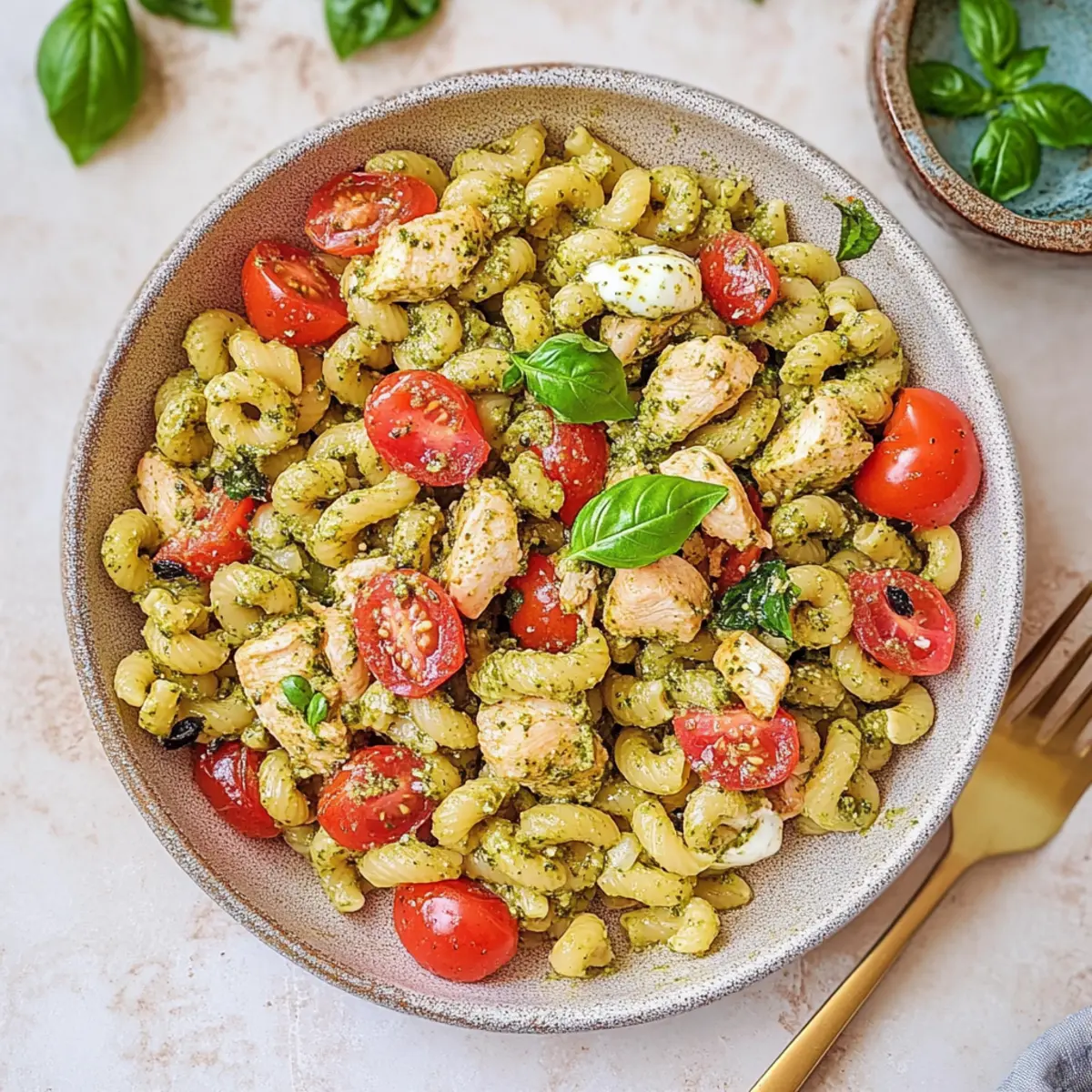 Chicken Pesto Pasta Salad