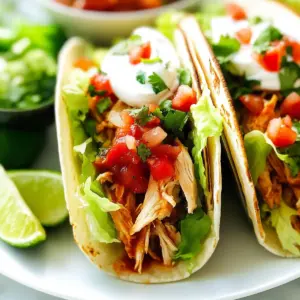 Shredded Chicken Tacos