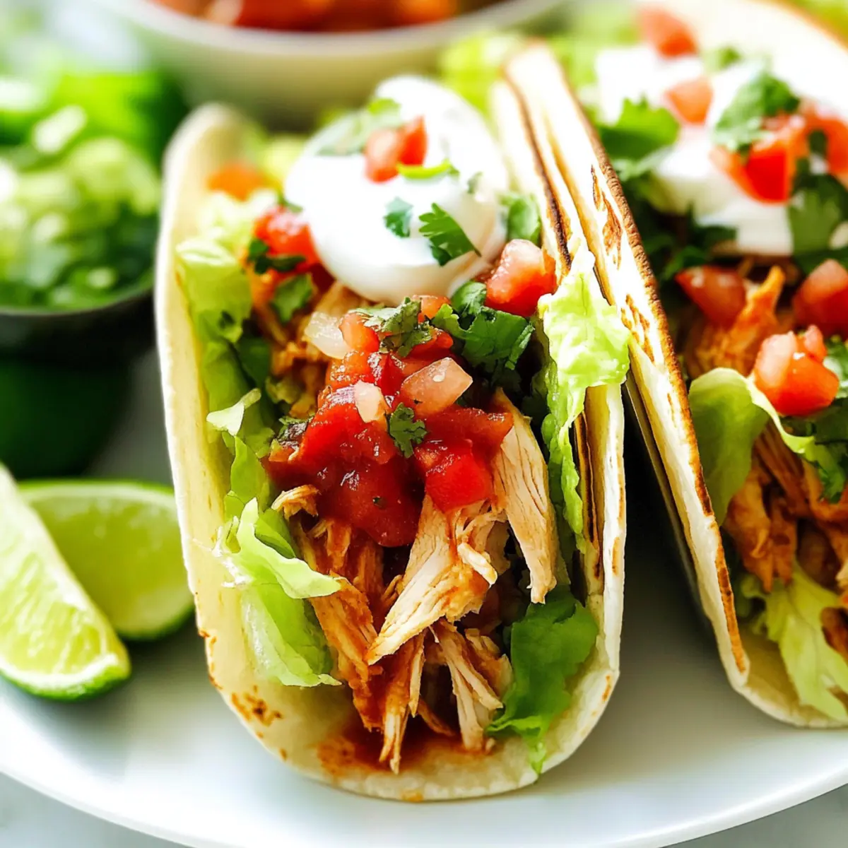 Shredded Chicken Tacos