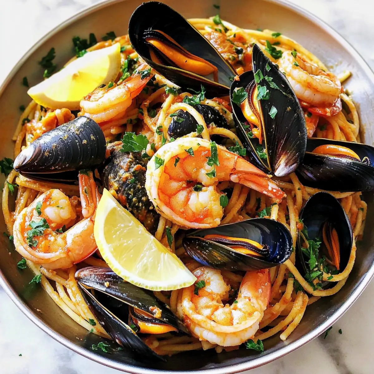 Shrimp and Mussels Pasta