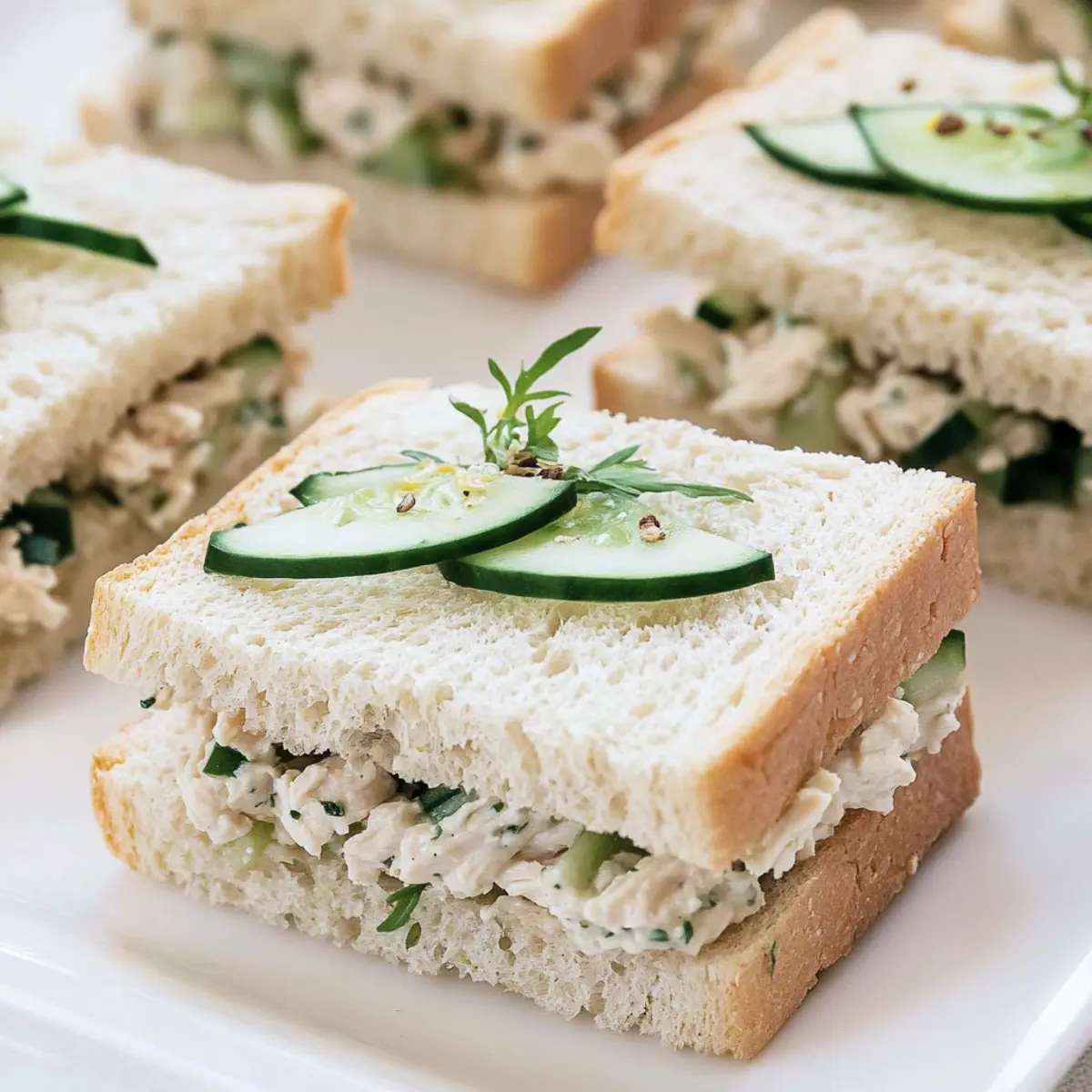 Herbed Chicken Salad Tea Sandwiches