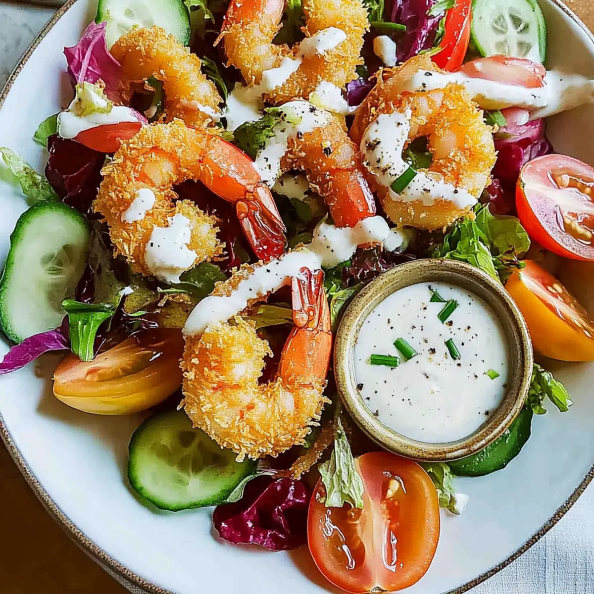 Coconut Shrimp Summer Salad