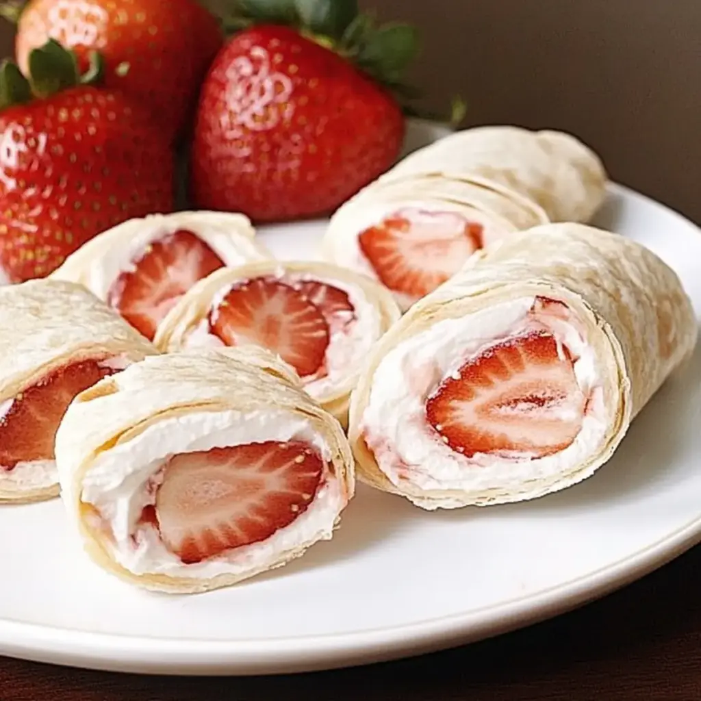 Strawberries and Cream Cheese Wheels