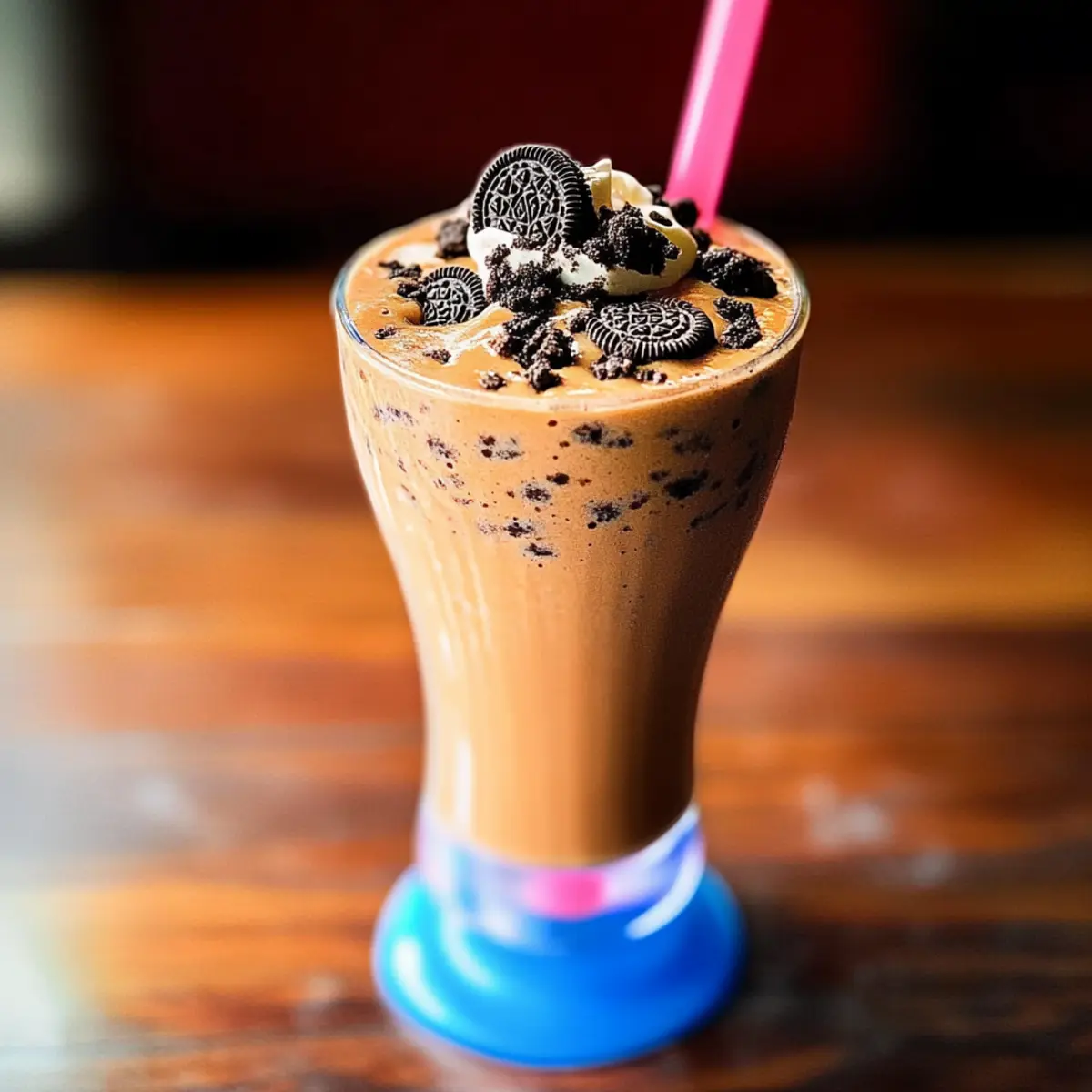 Mocha Caramel Latte Oreo Malted Milkshake