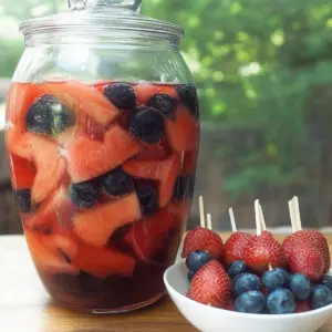 Red, White & Blue Fourth of July Sangria