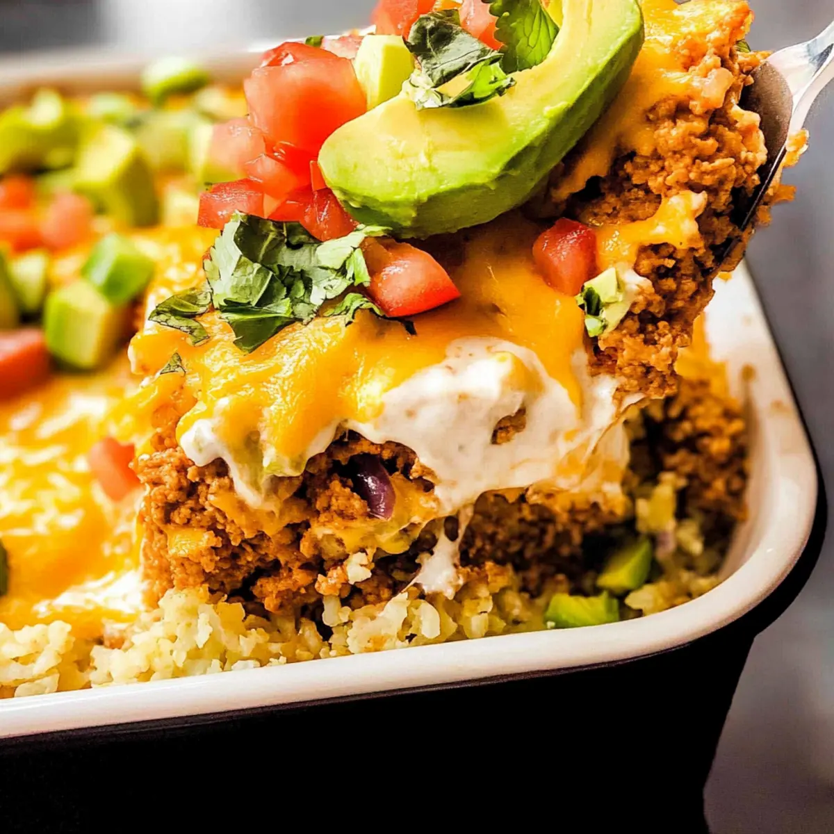Low Carb Taco Casserole