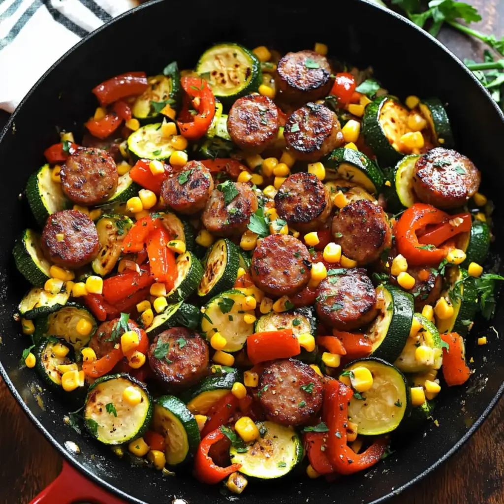 Sausage and Veggies Skillet