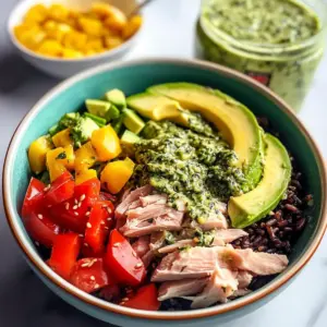 Southwest Tuna Bowl with Lime Herb Dressing