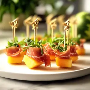 Melon Prosciutto Skewers