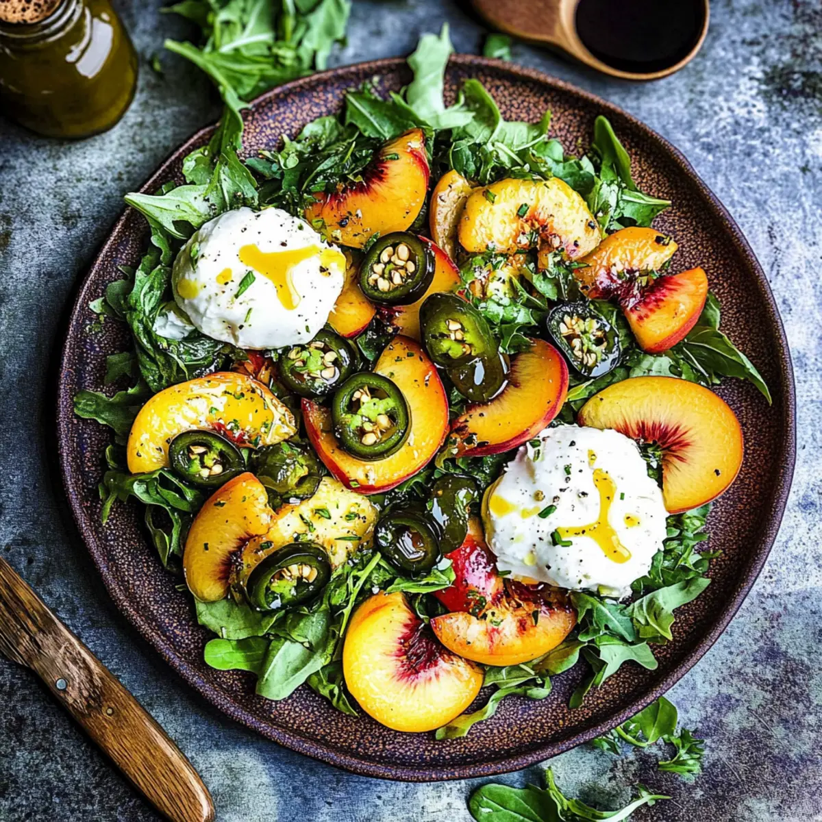 Peach and Burrata Salad