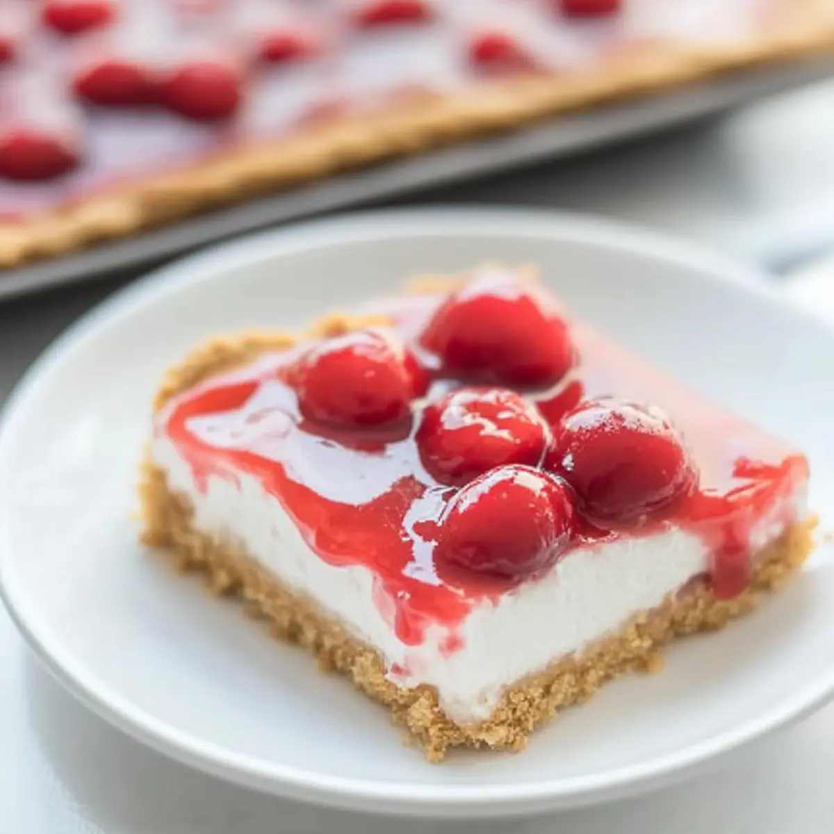 No Bake Cherry Cheesecake