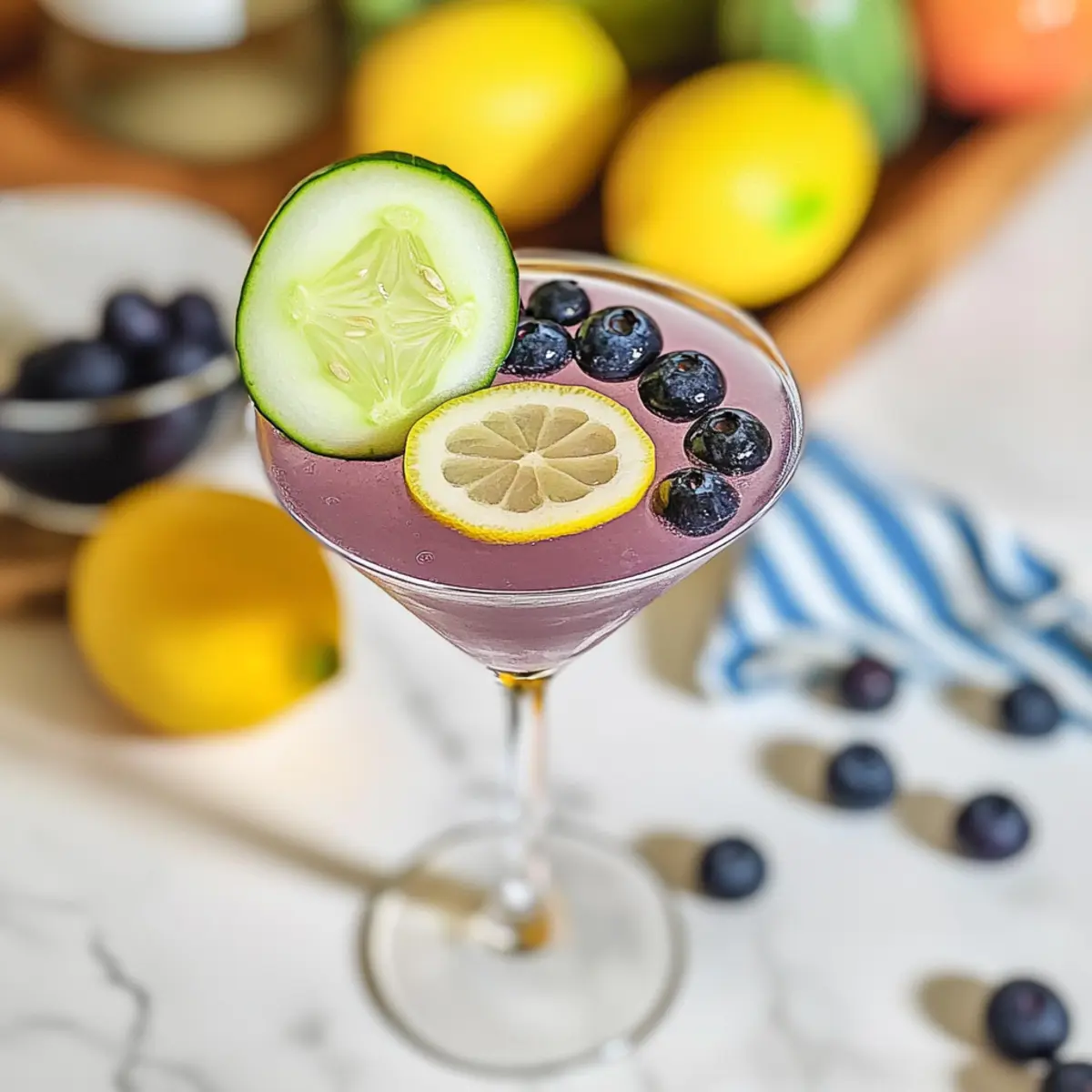 Blueberry Lemonade Martini