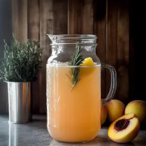 Rosemary Peach Lemonade