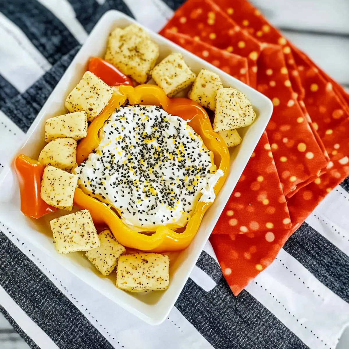 Everything Bagel Cream Cheese Peppers