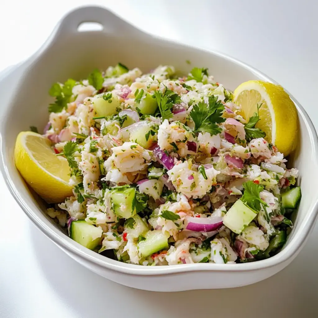 Crab Salad with Asian Herb Dressing