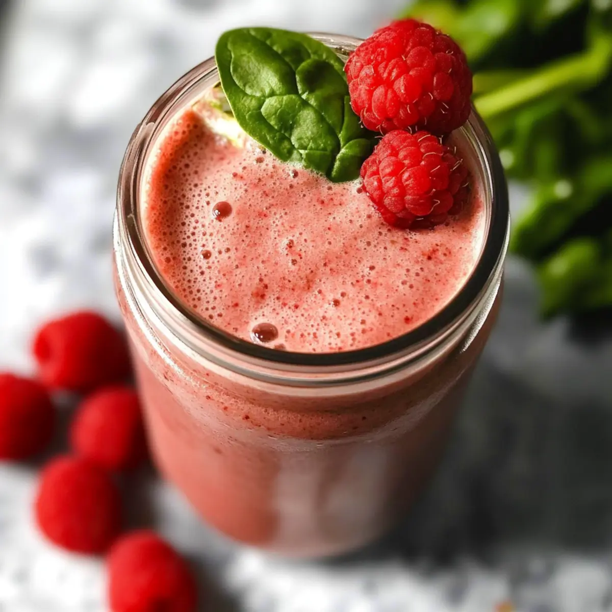 Raspberry Smoothie with Ginger