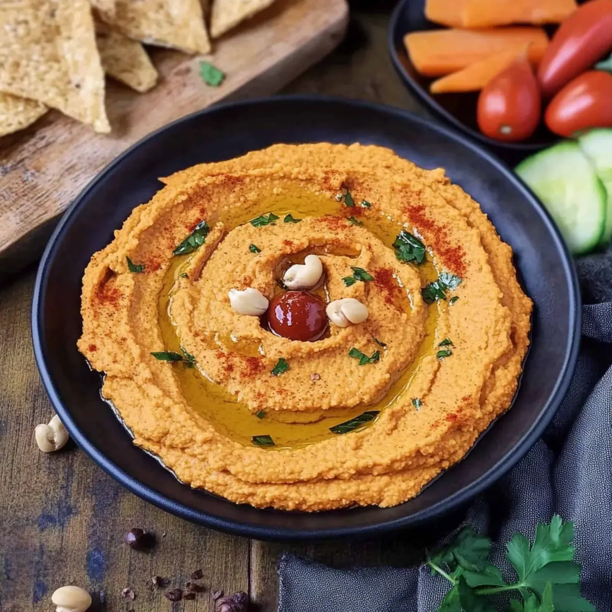 Roasted Red Pepper Hummus