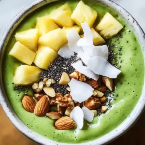 Pineapple Matcha Coconut Bowl