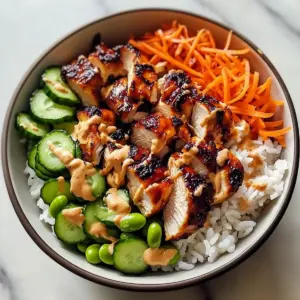 Korean BBQ Chicken Bowls