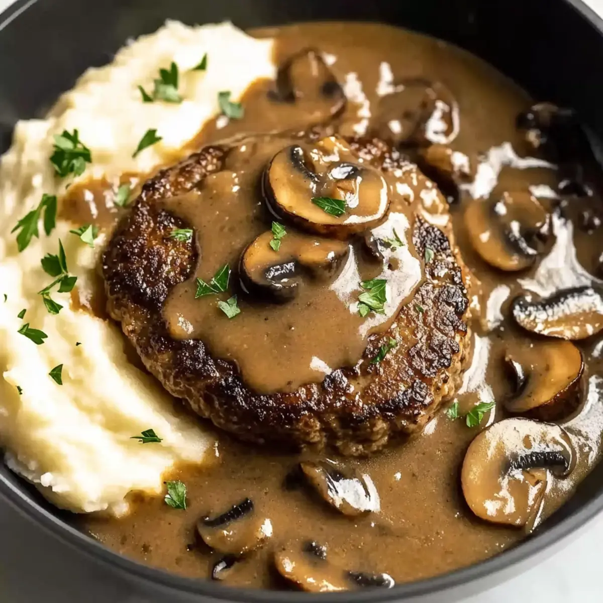 Salisbury Steak with Mushroom Gravy