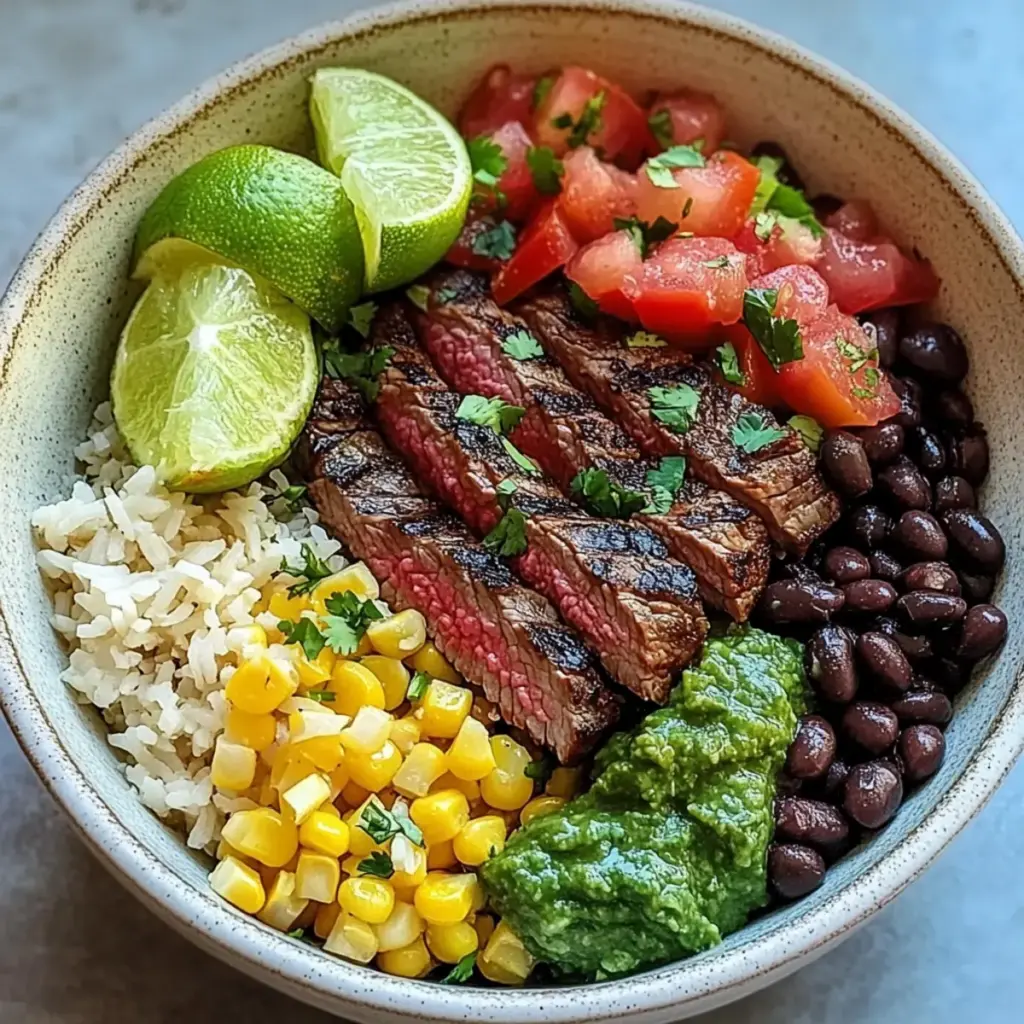 Cilantro Lime Steak Bowls