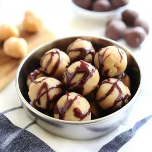 Chocolate Covered Chickpea Protein Balls