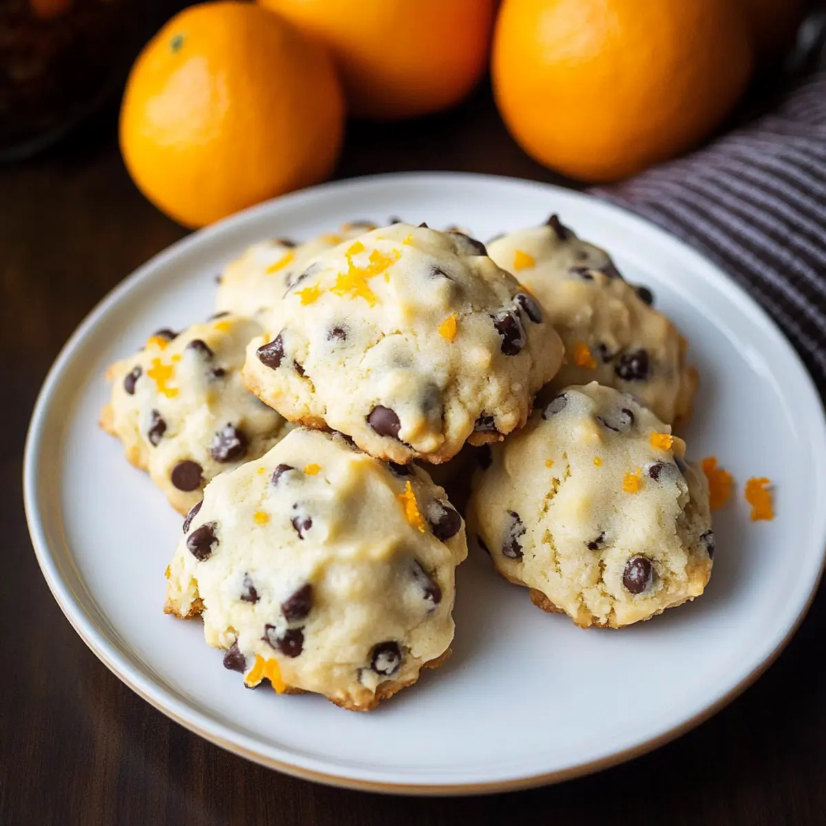 Orange Chocolate Chip Ricotta Cookies