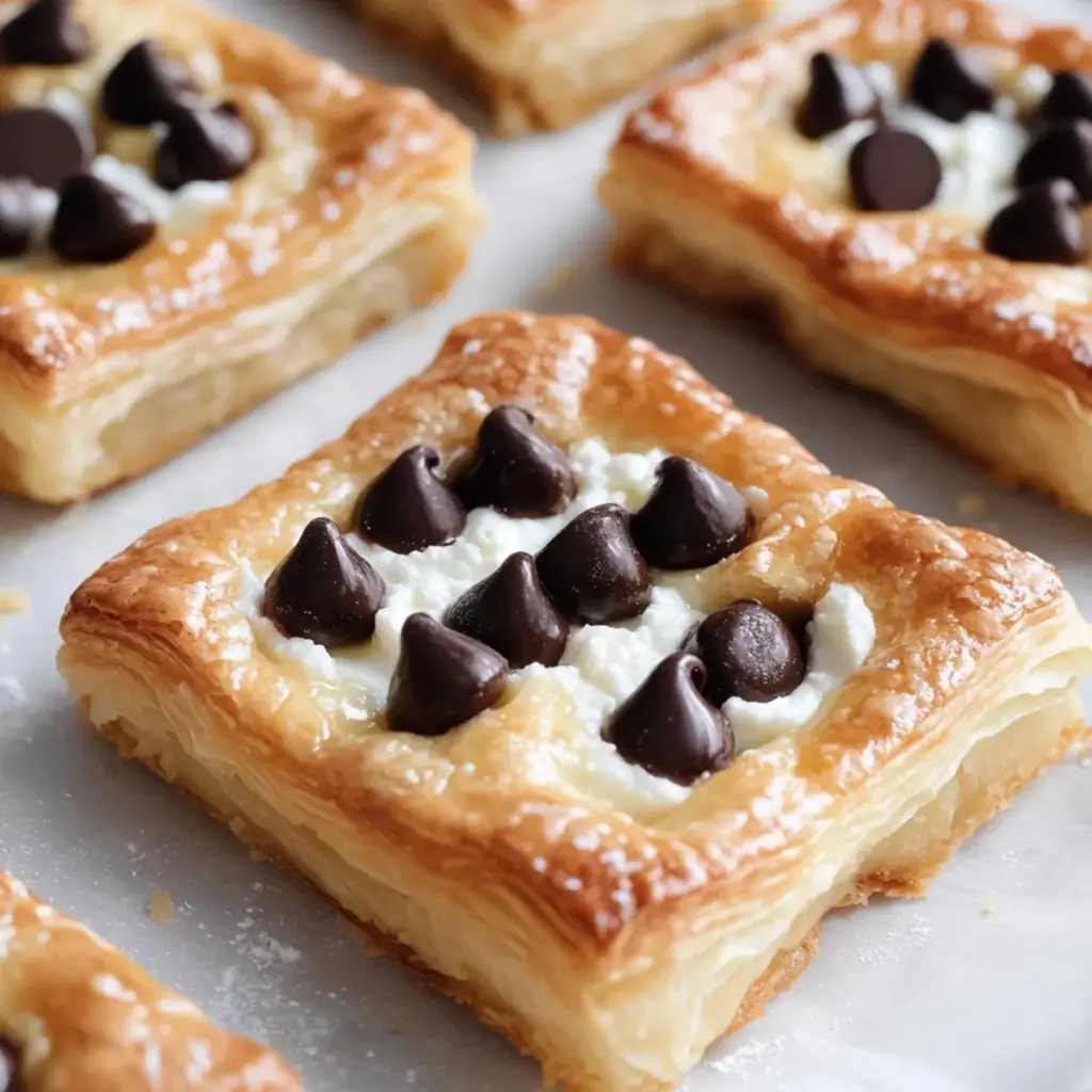 Ricotta Chocolate Chip Pastry Squares