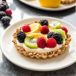 Breakfast Fruit Tarts with Granola Crust