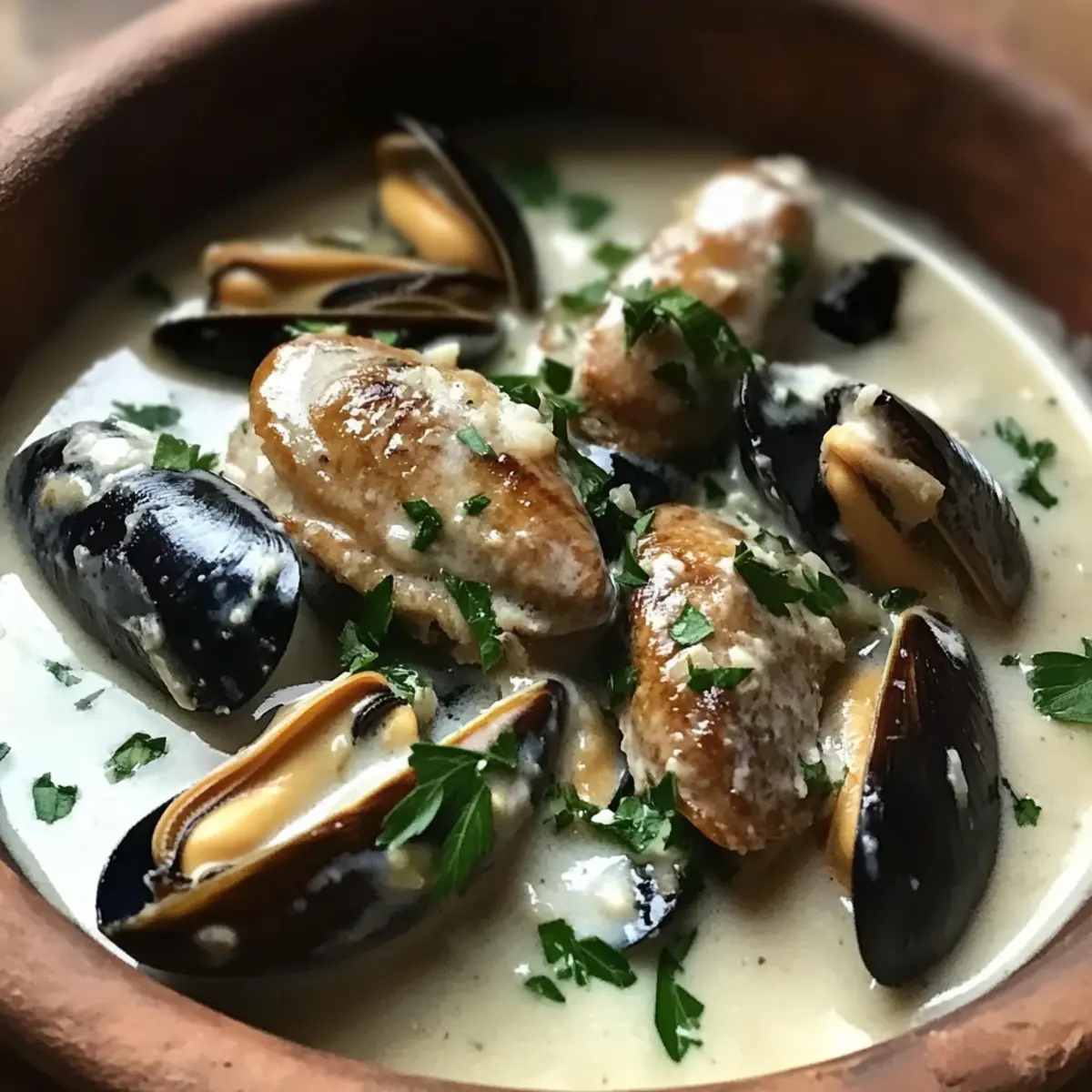 Mussels in White Wine Sauce