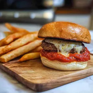 Stuffed Pizza Burger
