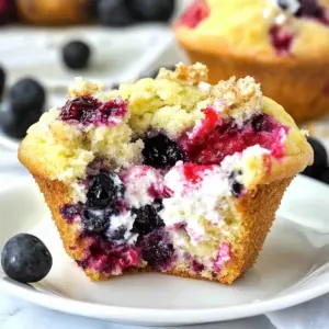 Berry Cream Cheese Muffins