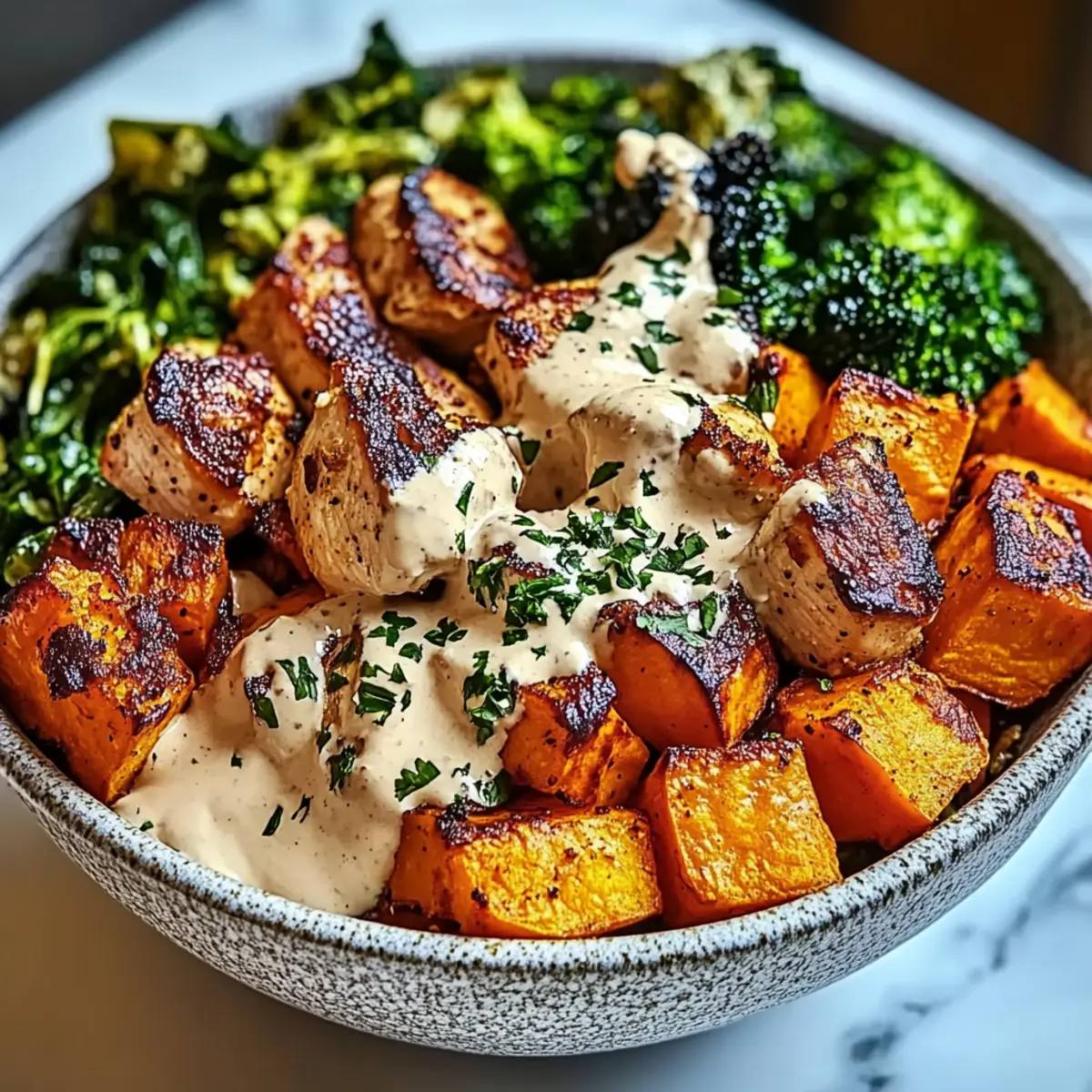 Chicken and Sweet Potato Bowls