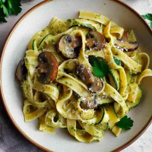 Zucchini Mushroom Pasta