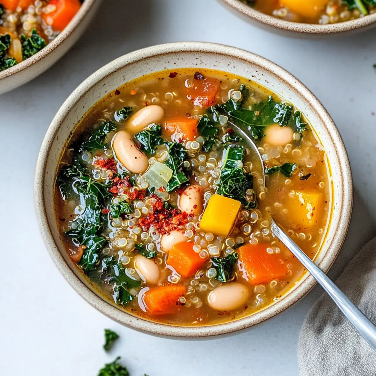 Kale, Quinoa & White Bean Soup