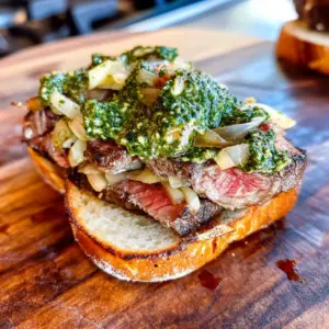 Steak and Chimichurri Sandwich