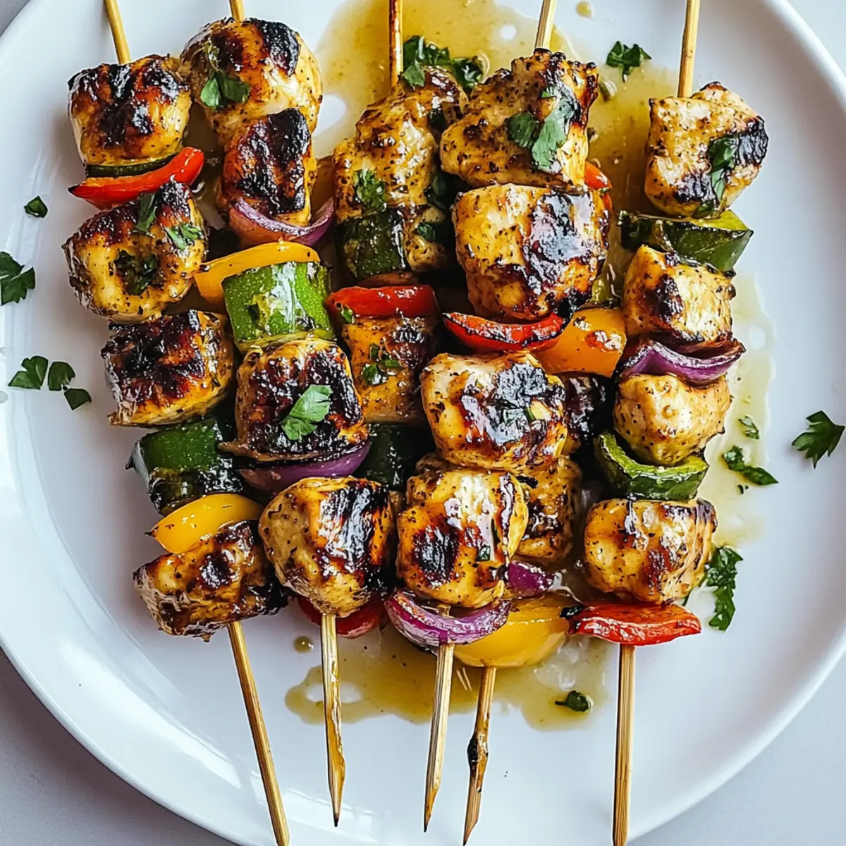 Grilled Honey Mustard Chicken Skewers