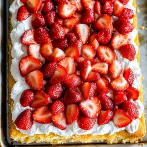 Sheet Pan Strawberry Shortcake Recipe