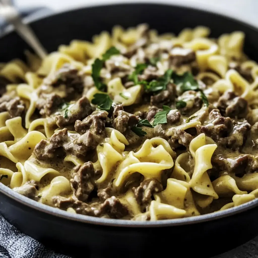 Ground Beef Stroganoff
