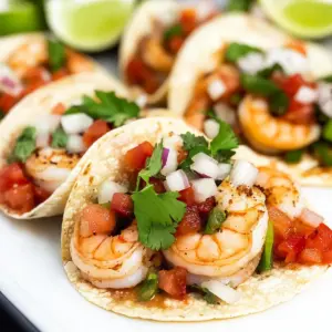 Sheet Pan Shrimp Tacos with Pico de Gallo