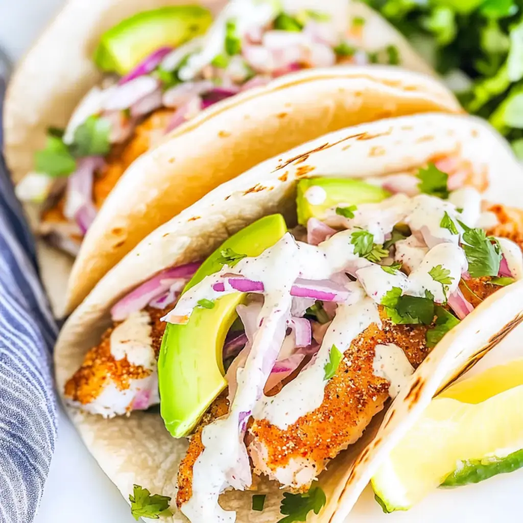 AIR FRYER FISH TACOS