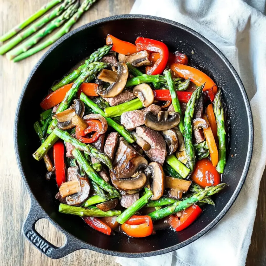 Steak & Asparagus Stir Fry Recipe